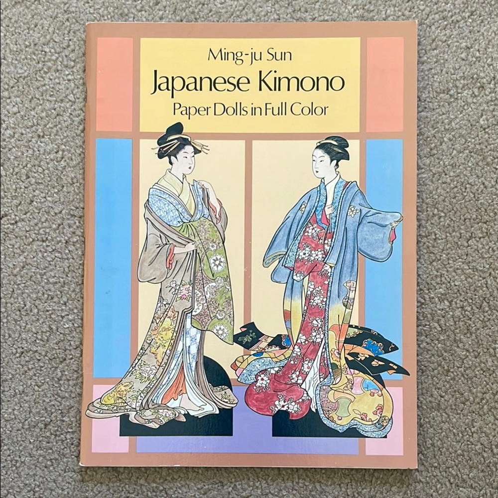 1986 Vintage Ming-ju Sun “Japanese Kimono” Paper Dolls